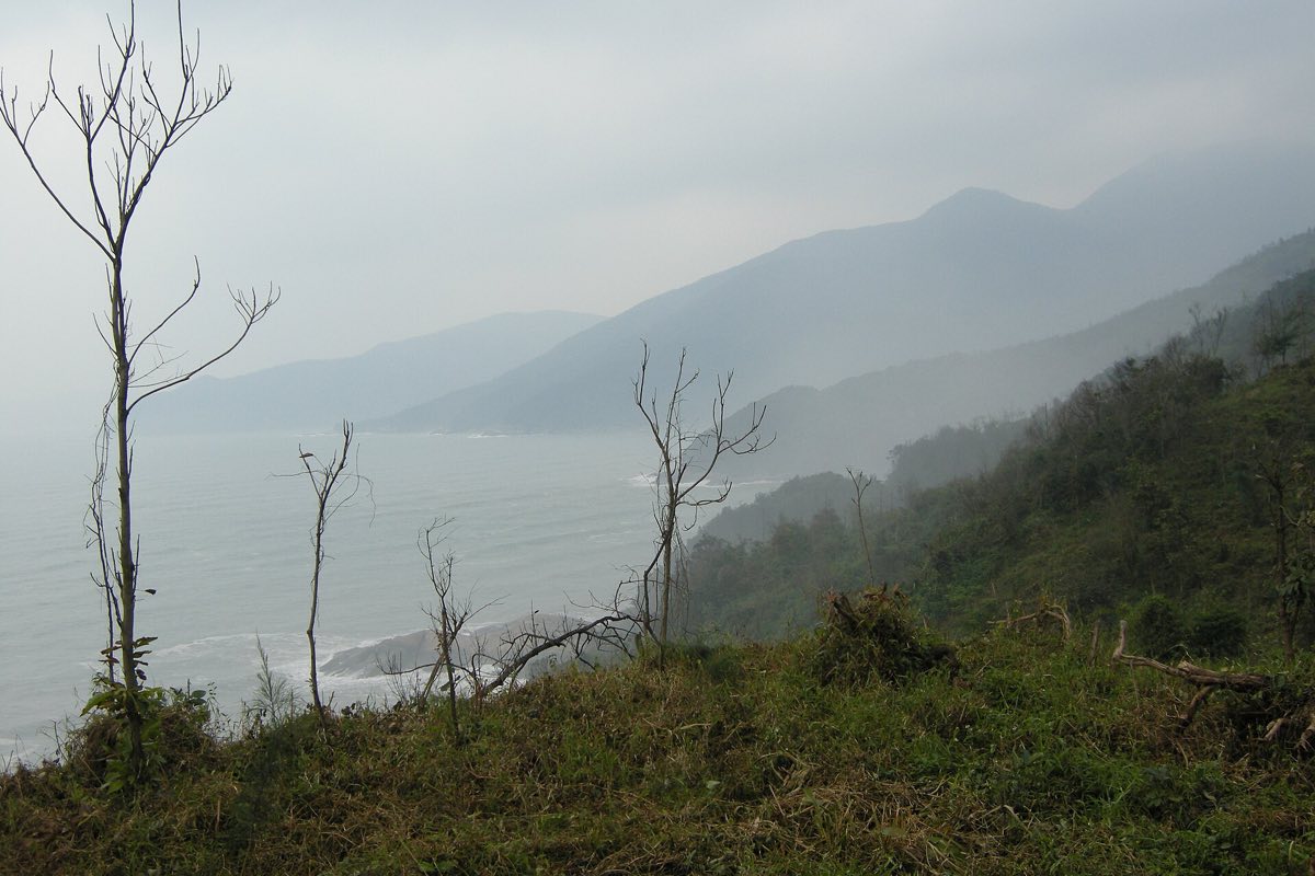 Lang Co bay seen from the Hai Van Pass