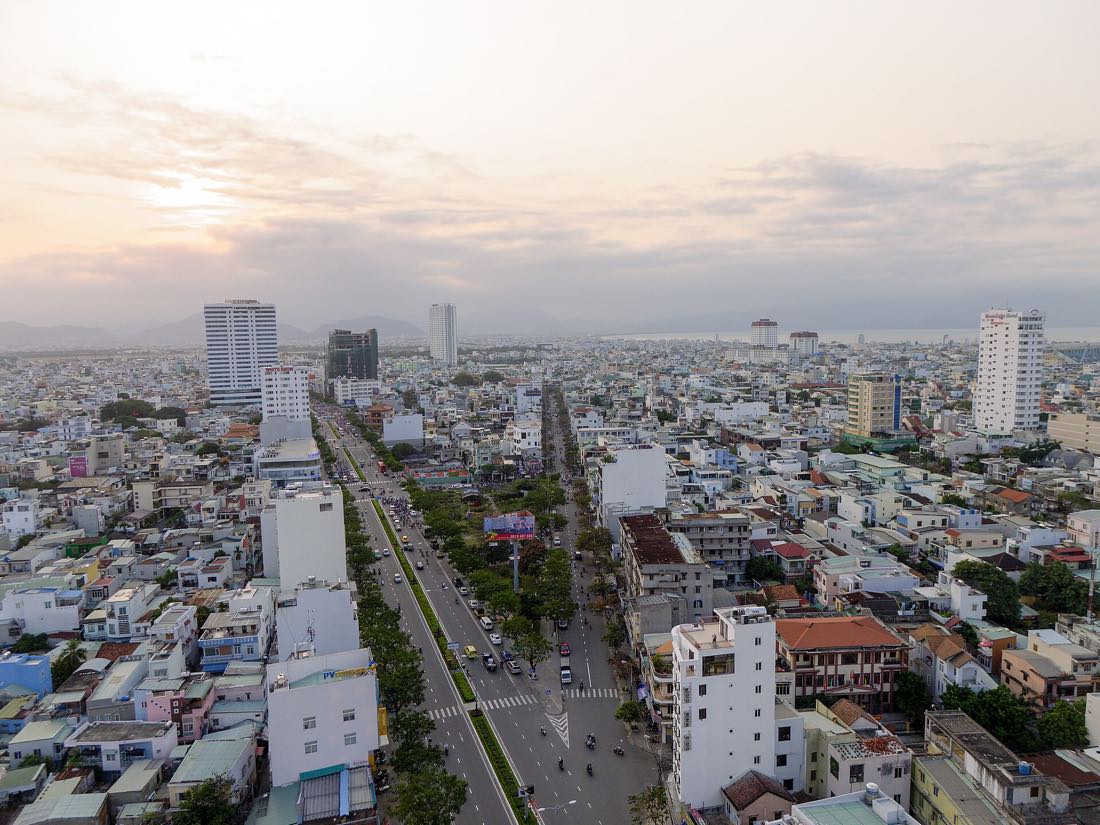 The Bach Dang riverfront in Hai Chau, central Da Nang