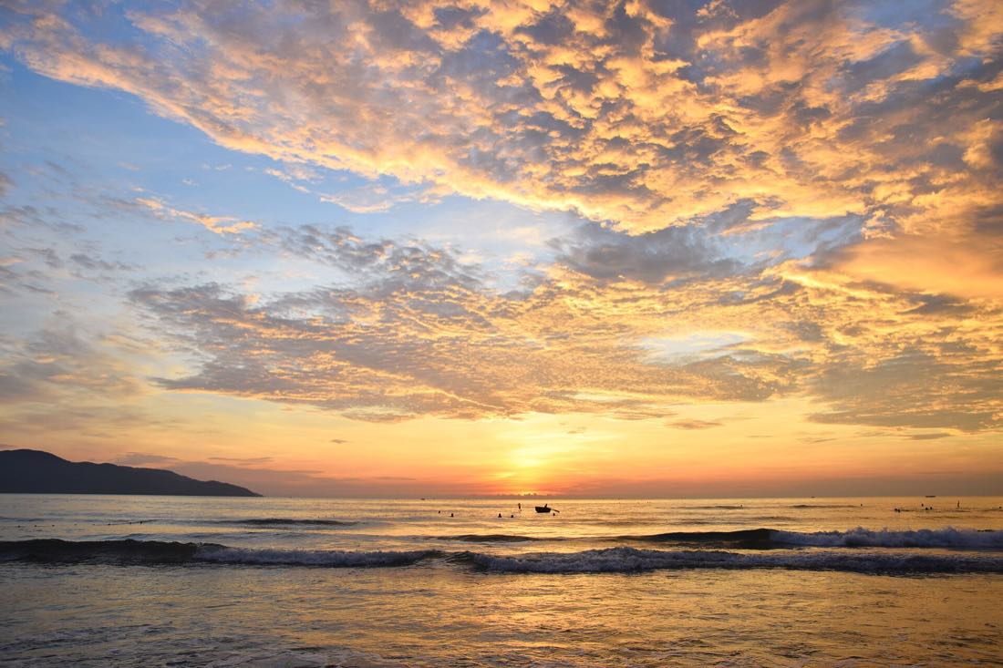 Dawn on the beach at Da Nang