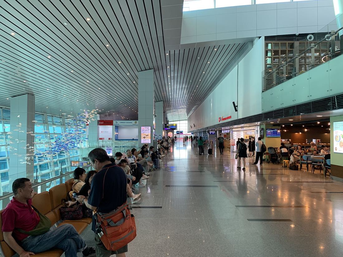 The departures hall at Da Nang International Airport