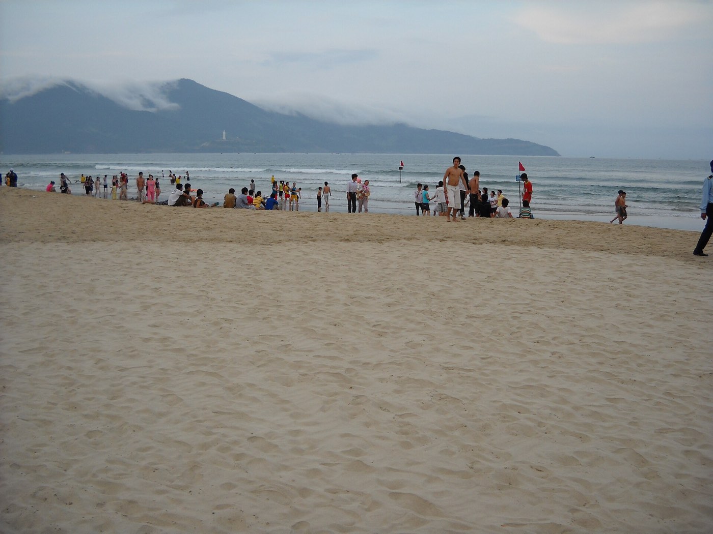 The Son Tra peninsula seen from the Da Nang shoreline at Man Thai